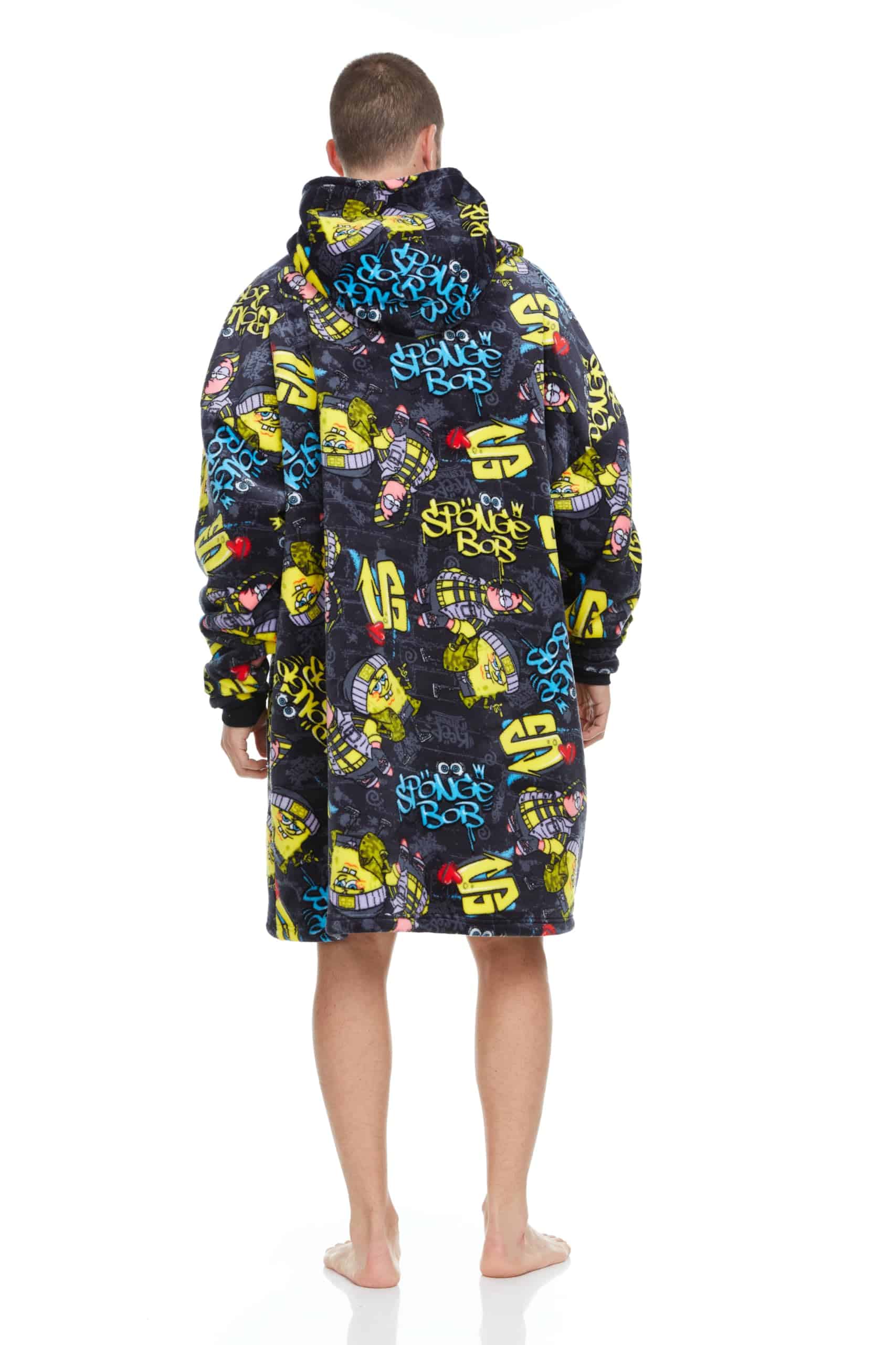 Manta con Capucha COCO BRANDS SpongeBob, Talla Única, Forro - Imagen 3