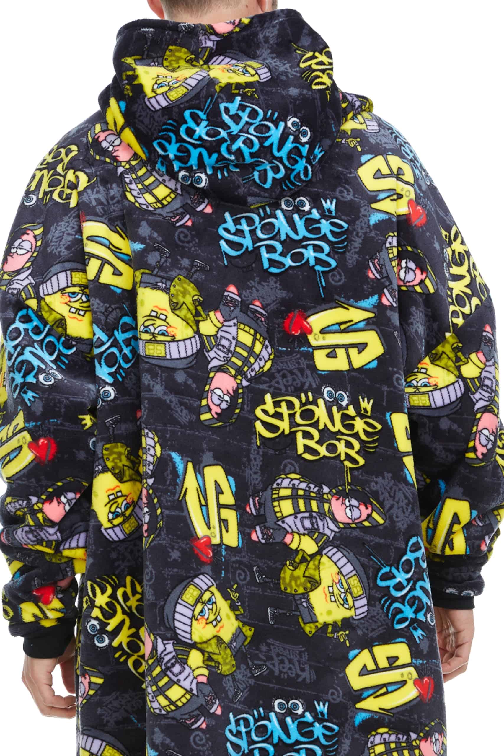 Manta con Capucha COCO BRANDS SpongeBob, Talla Única, Forro - Imagen 7