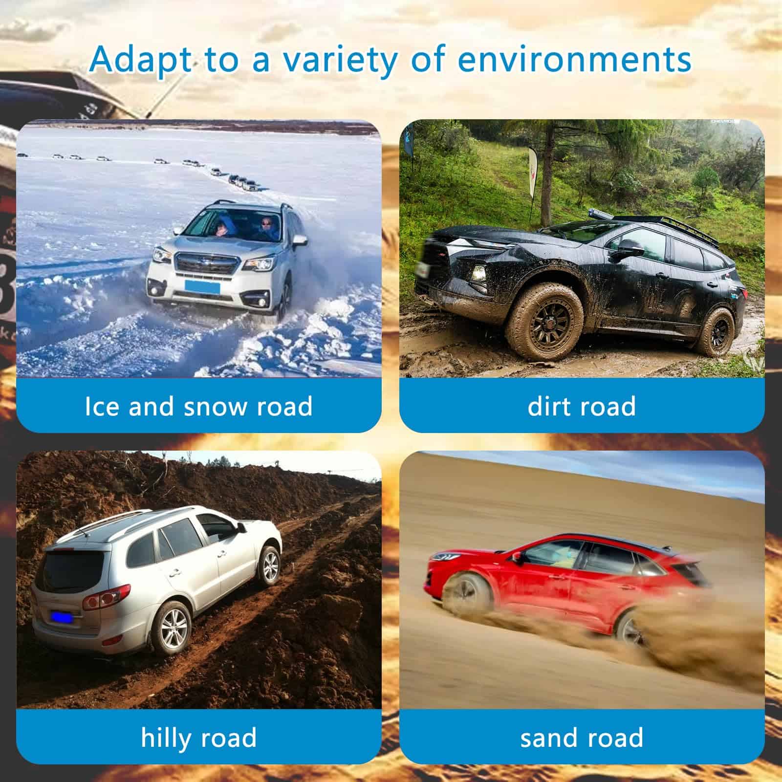 Cadenas de Nieve misiLin Actualizadas para Coche, 8 Paquete - Imagen 8