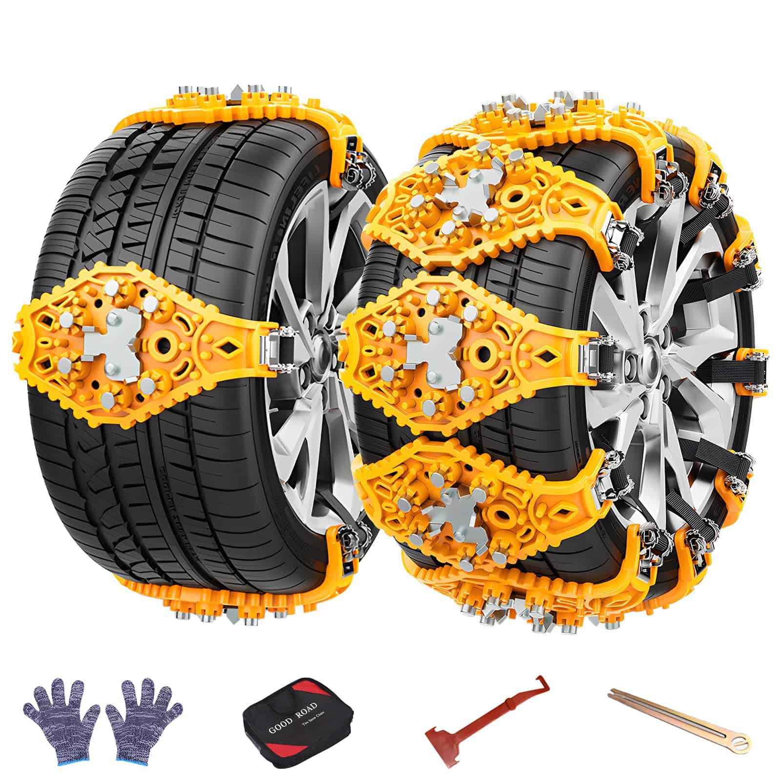 Cadenas de Nieve misiLin Actualizadas para Coche, 8 Paquete