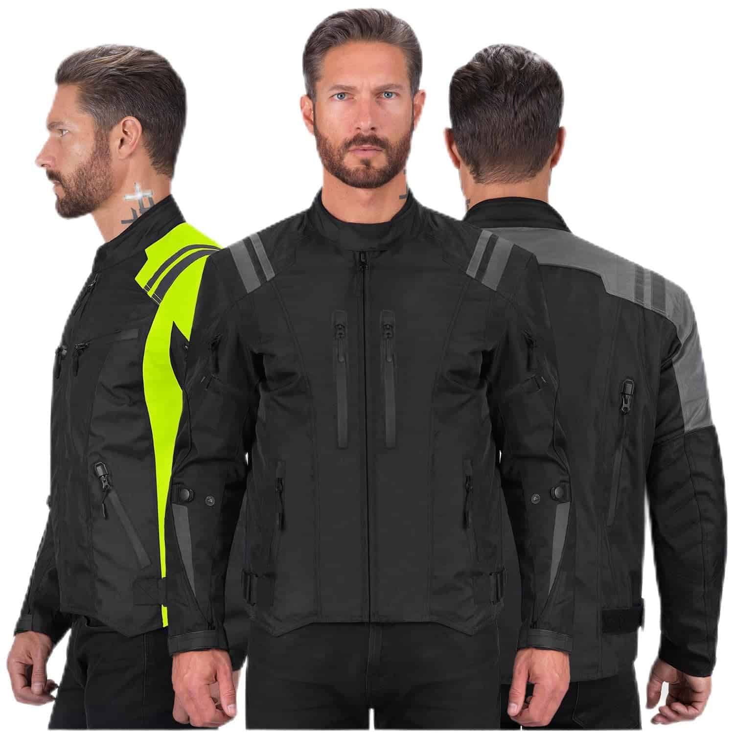 Chaqueta de Motocicleta Nomad para Hombres, -Gris