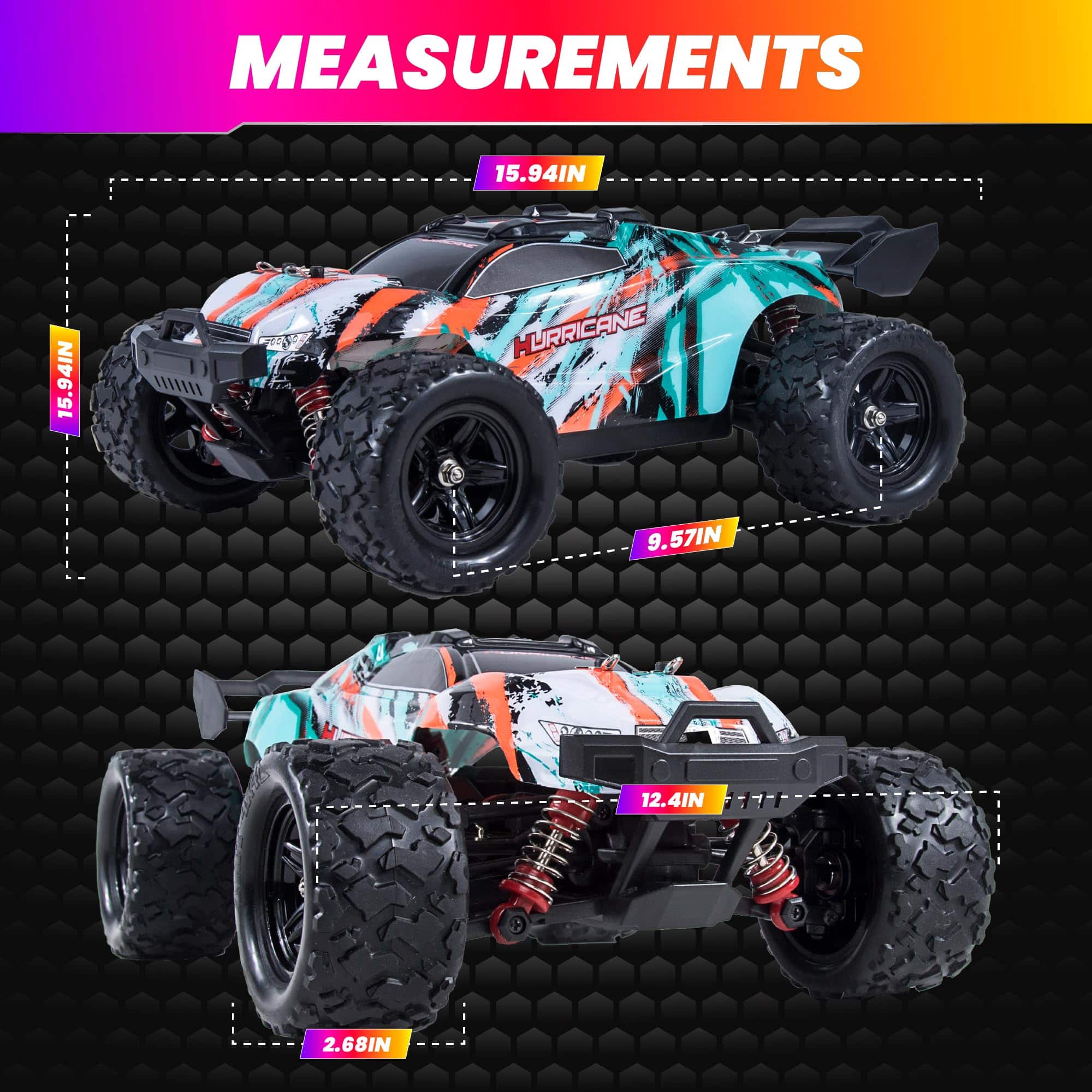 Platinum Supplies Camión Monster de Alta Velocidad RC/Coche - Imagen 4