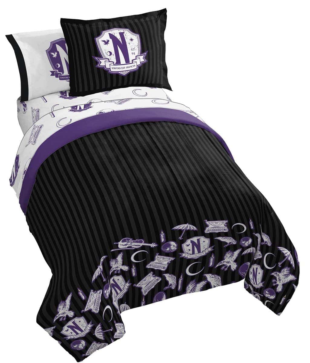 Set de Edredón Gemelo Jay Franco Wednesday Addams - Juego