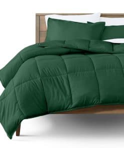 Juego de edredón Bare Home - Tamaño completo - -Verde Bosque