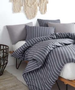 Juego de Funda Nórdica Via Bianco Life Tamaño King, Gris