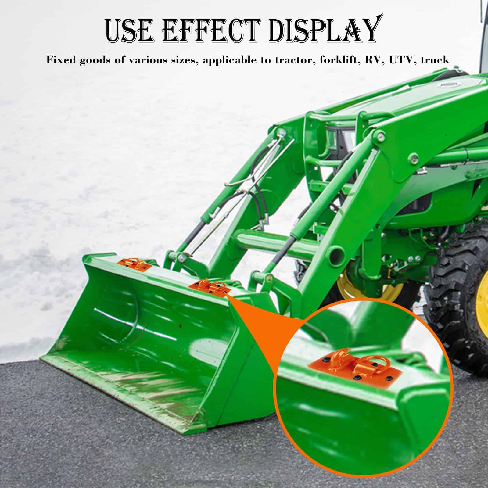 Ganchos de Carga para Cubo de Tractor con Anillo de Amarre - Imagen 4