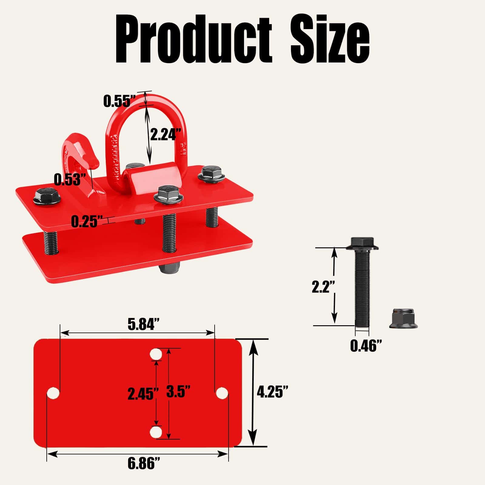Ganchos de Enganche para Cucharón de Tractor con Anillo de - Imagen 3