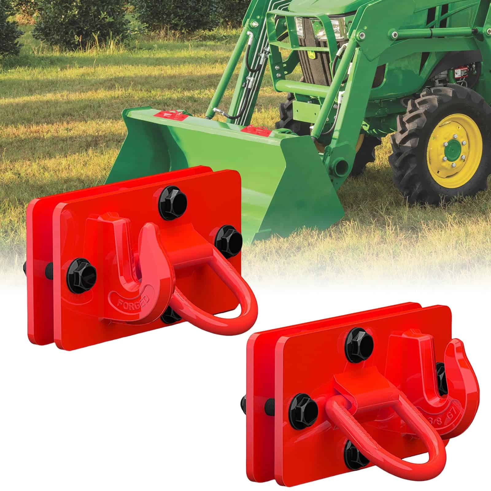 Ganchos de Enganche para Cucharón de Tractor con Anillo de