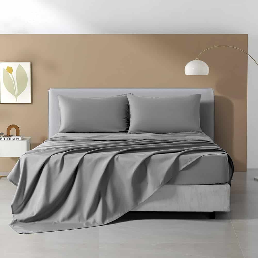 Juego de sábanas de bolsillo profundo NookZuzu de 4 piezas,