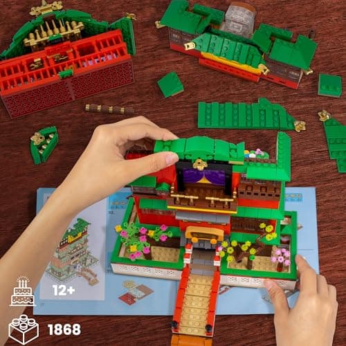 Set de Casa Arquitectónica Baños Termales Set de Bloques de - Imagen 7