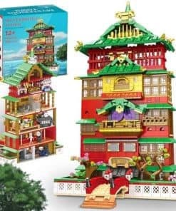 Set de Casa Arquitectónica Baños Termales Set de Bloques de