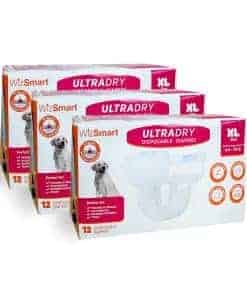Pañales Desechables UltraDry para Perros WizSmart | Pañales