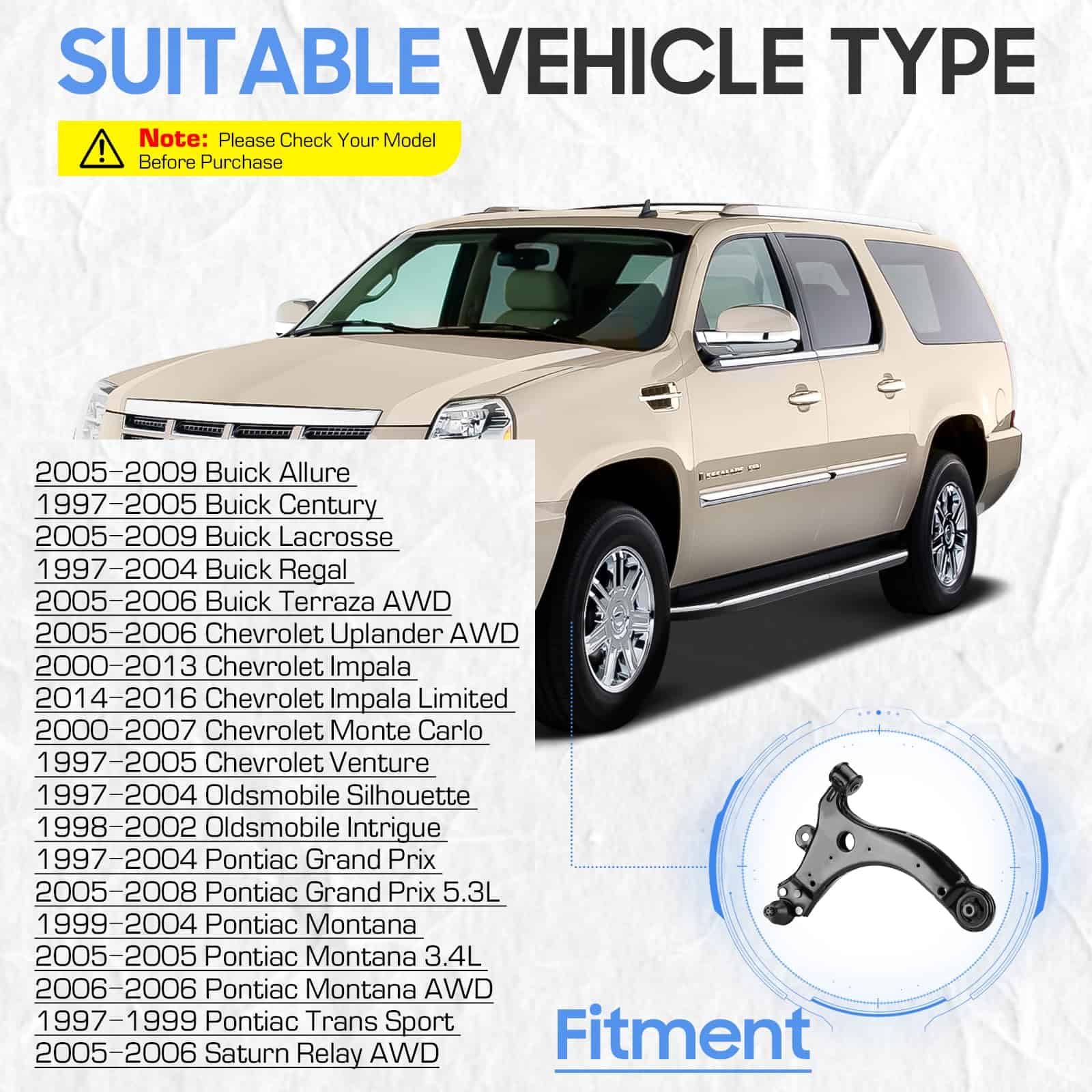 Brazos de Control Inferiores Delanteros con Juntas de - Imagen 3