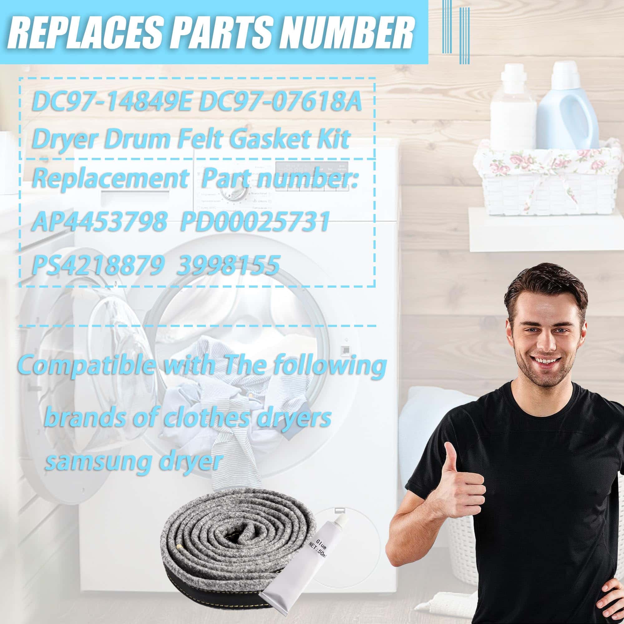 Kit de Junta de Fieltro para Tambor de Secadora DC97-07618A - Imagen 6