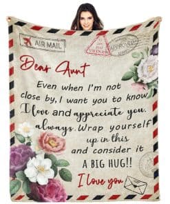 Manta de Tía GWLCGFY, Regalos de Cumpleaños para Tía, Mejor