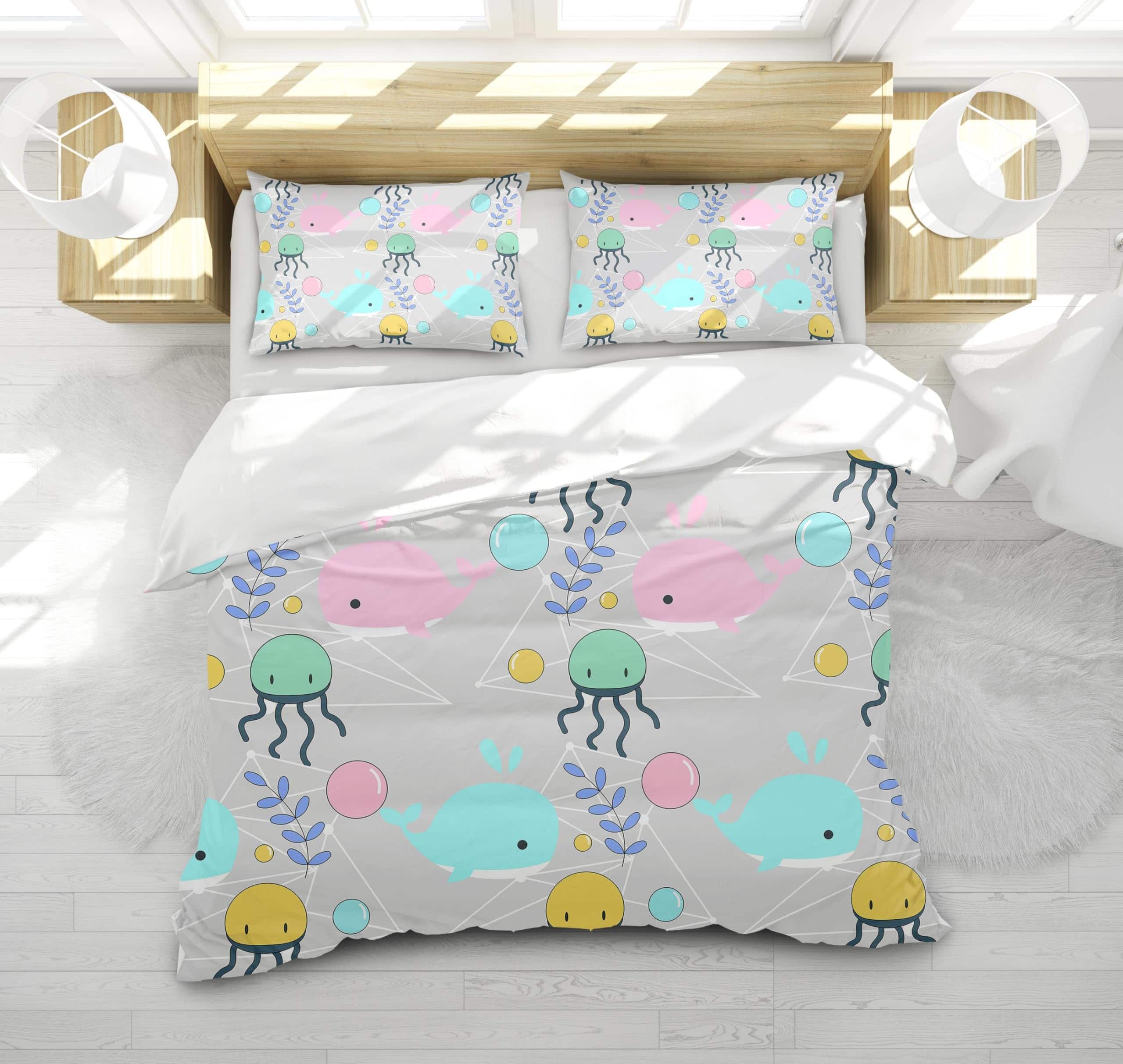 Juego de Funda Nórdica para Niños con Estampado de Dibujos - Imagen 4