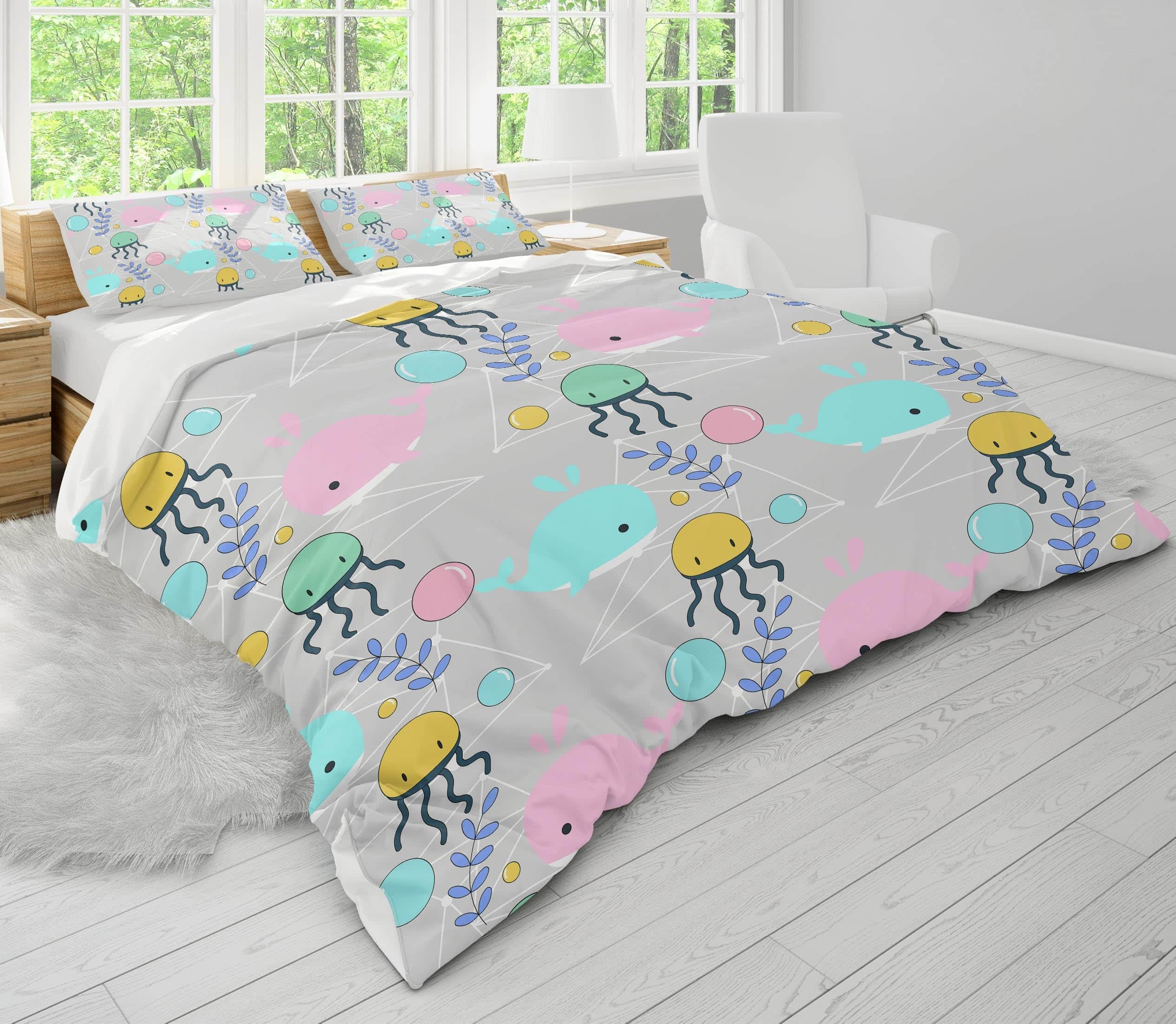 Juego de Funda Nórdica para Niños con Estampado de Dibujos - Imagen 3