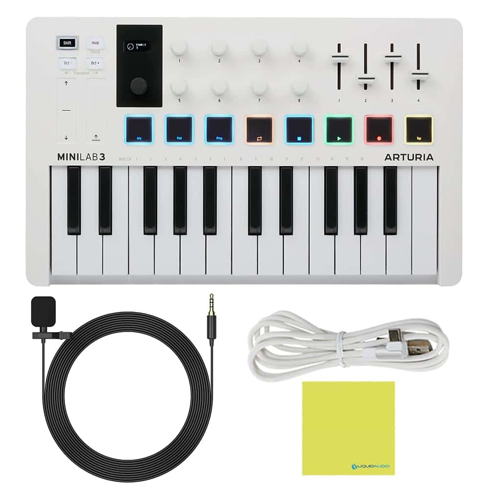 Teclado controlador MIDI Arturia MiniLab 3, Micrófono