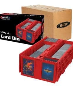 BCW Collectible Card Bin - Soporta hasta 1600 Tarjetas -