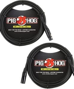 Cables de iluminación DMX Pig Hog PHDMX10 - Paquete de 2