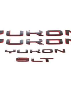 Juego de 4 Piezas de Emblema de Letras Yukon SLT 3D