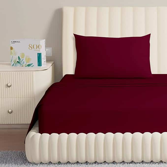 Juego de sábanas de algodón egipcio Carressa Linen - 800 TC