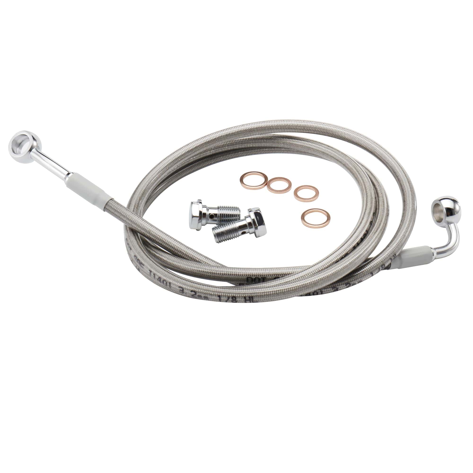 Línea de Freno delantero extendida -Cromo