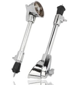 2 Pcs Drum Feet, Pierna de Tambor de Acero Plateado de 16Mm