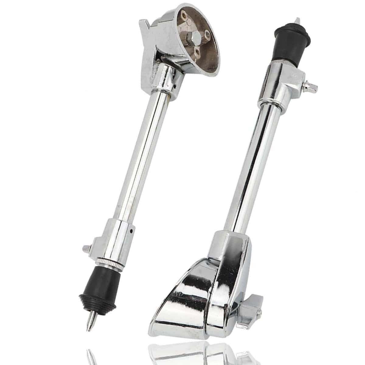 2 Pcs Drum Feet, Pierna de Tambor de Acero Plateado de 16Mm