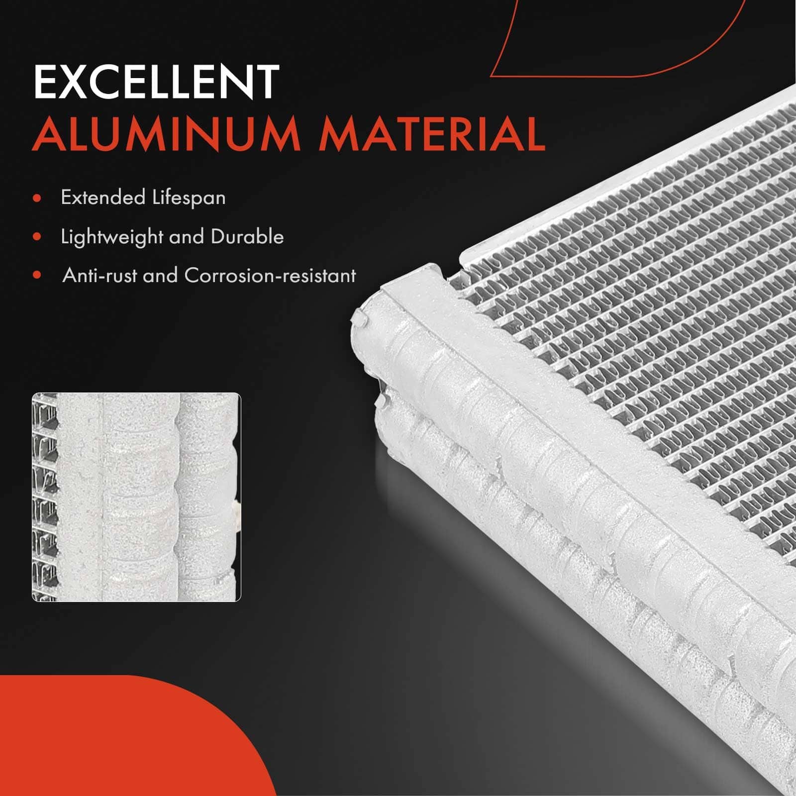 Núcleo del evaporador de A/C A-Premium compatible con - Imagen 4