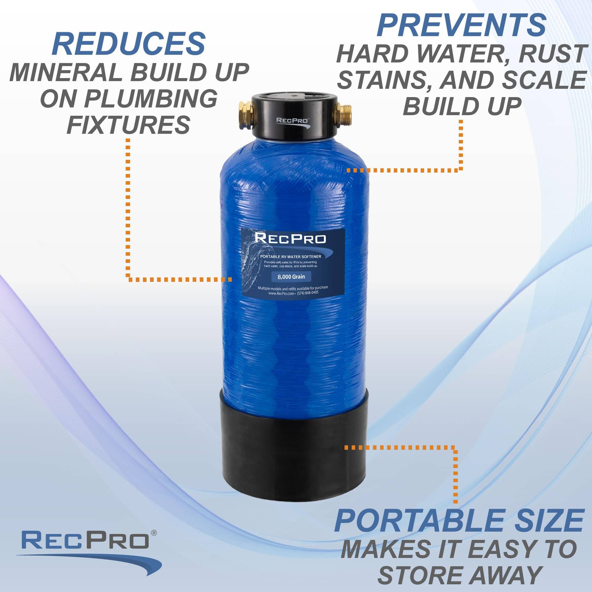 Suavizador de Agua Portátil para RV RecPro | Previene la - Imagen 3