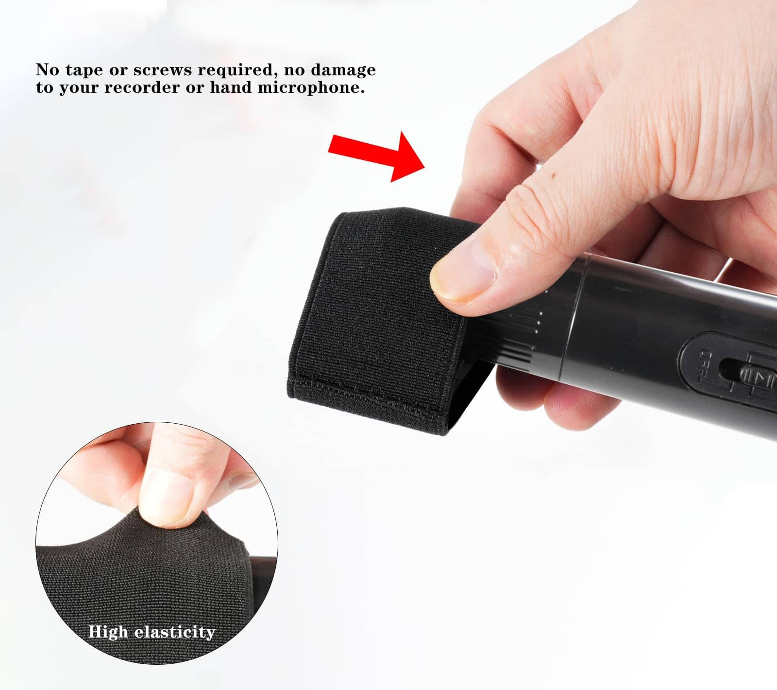 Funda Elástica para Micrófono de Mano MOTAIN -ete de 2) - Imagen 5