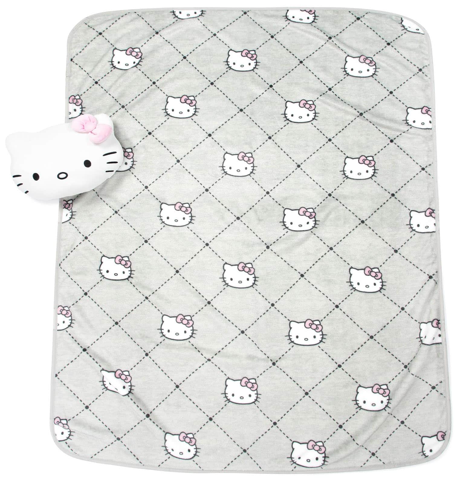 Conjunto de Nogginz Jay Franco Hello Kitty - Manta y - Imagen 3