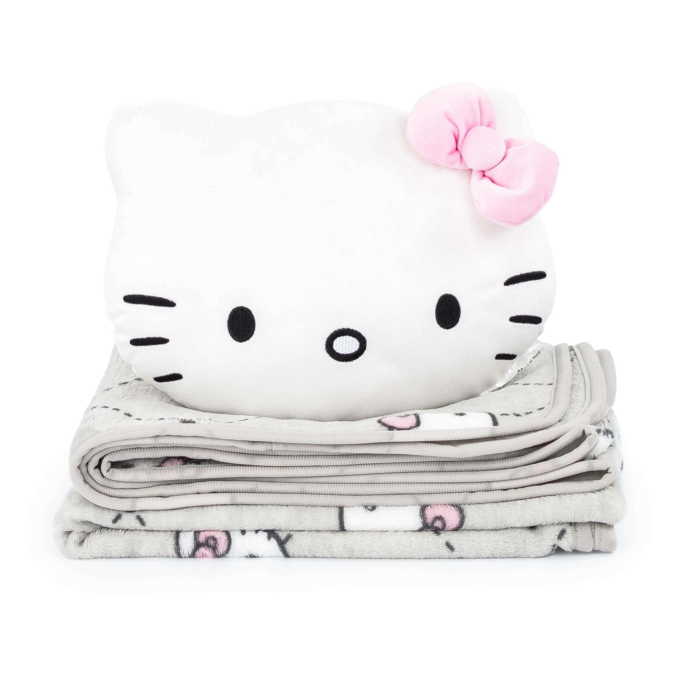 Conjunto de Nogginz Jay Franco Hello Kitty - Manta y - Imagen 4