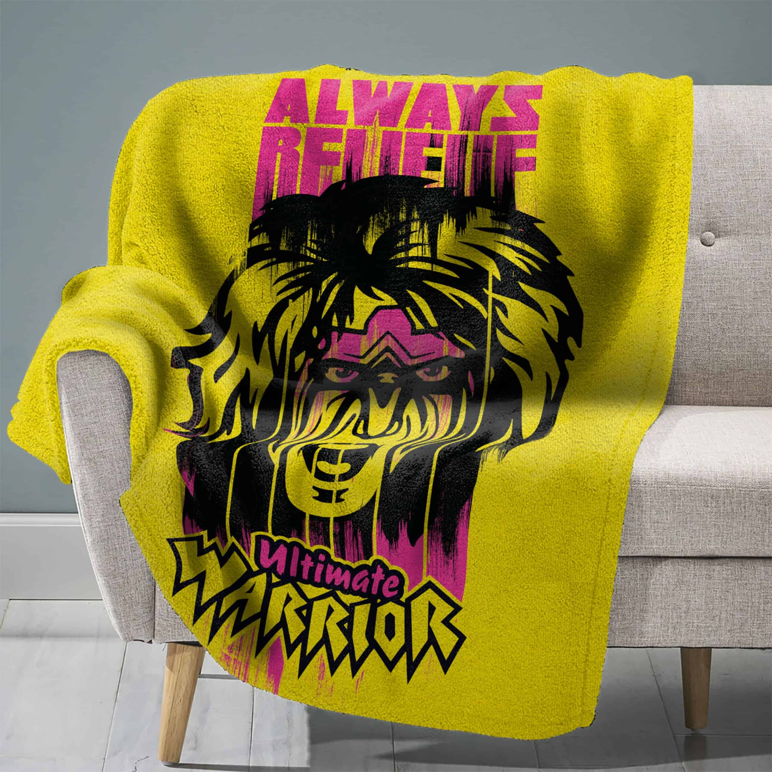 Manta de felpa Sleep Squad WWE Ultimate Warrior de 60 x 80
