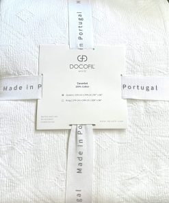 Colcha Edredón Acolchado de Matelassé 100% Algodón Blanco