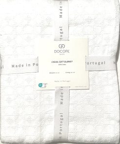 Colcha de cobertor de algodón matelesé blanco sólido de