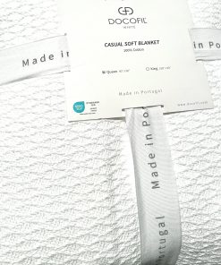 Colcha Edredón de Algodón Matelassé Blanco Sólido Docofil