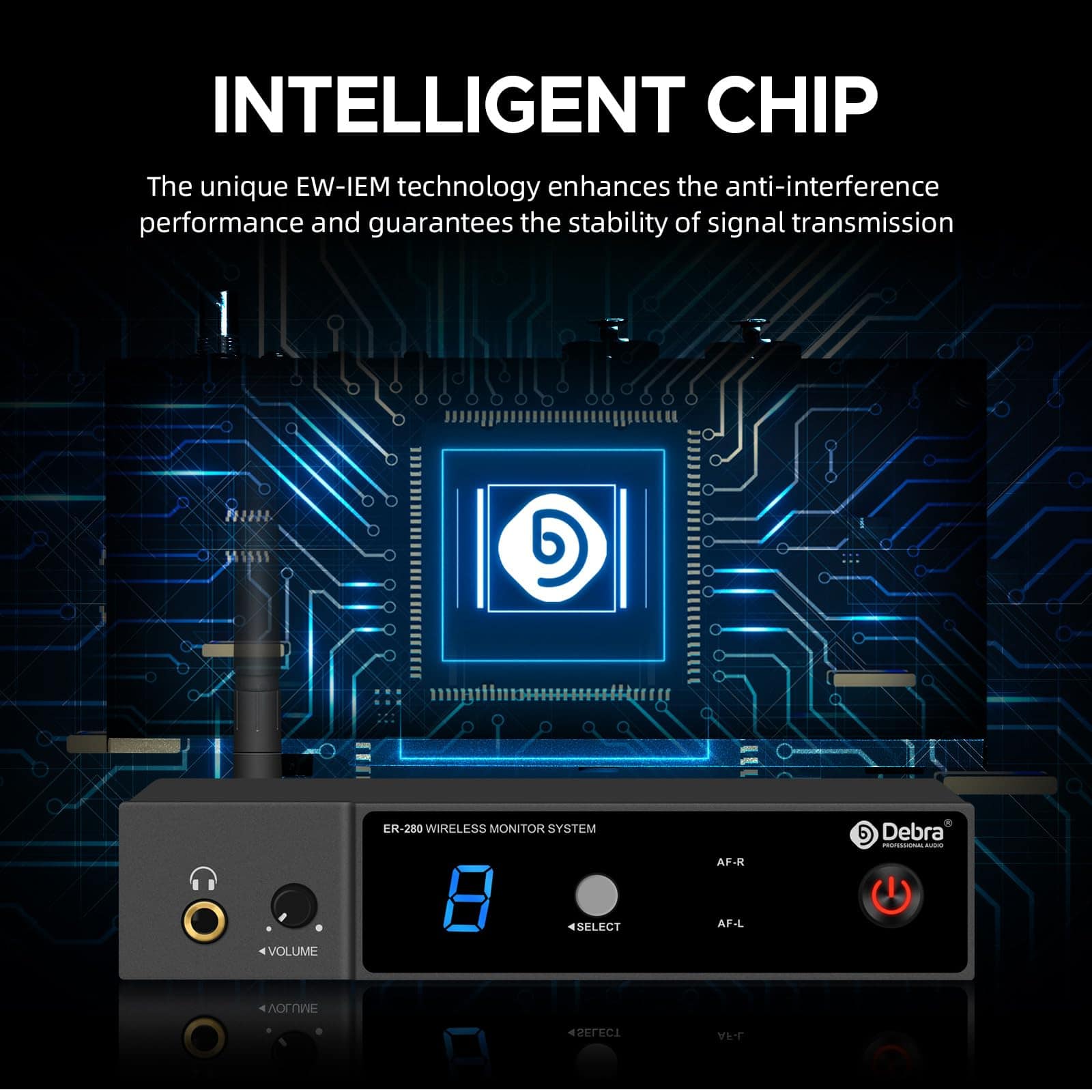 Sistema de Monitor Inalámbrico D Debra ER-280 UHF - Imagen 3