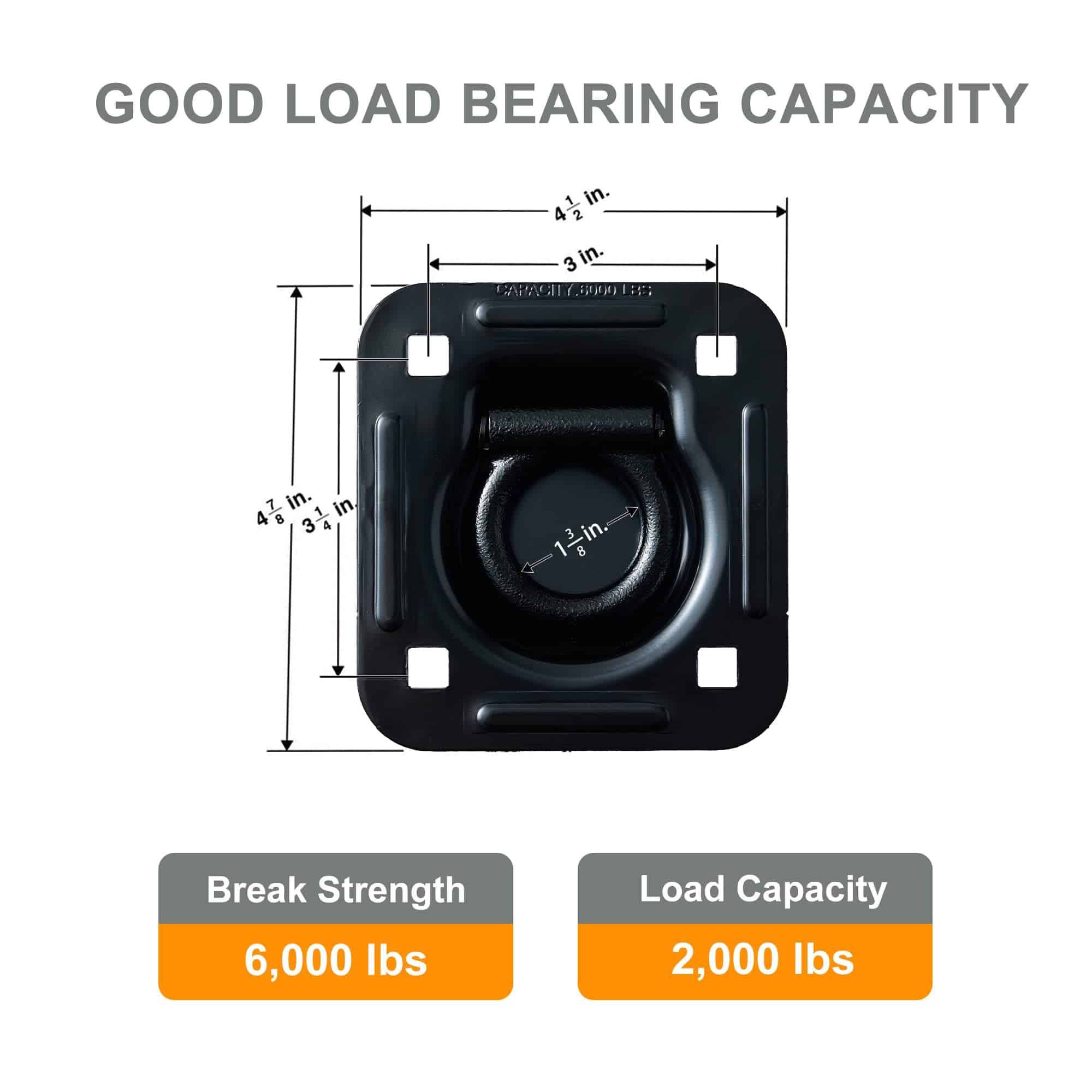 Lonffery 8 Pack Anclajes de Amarre en D Anillo Empotrados - Imagen 6