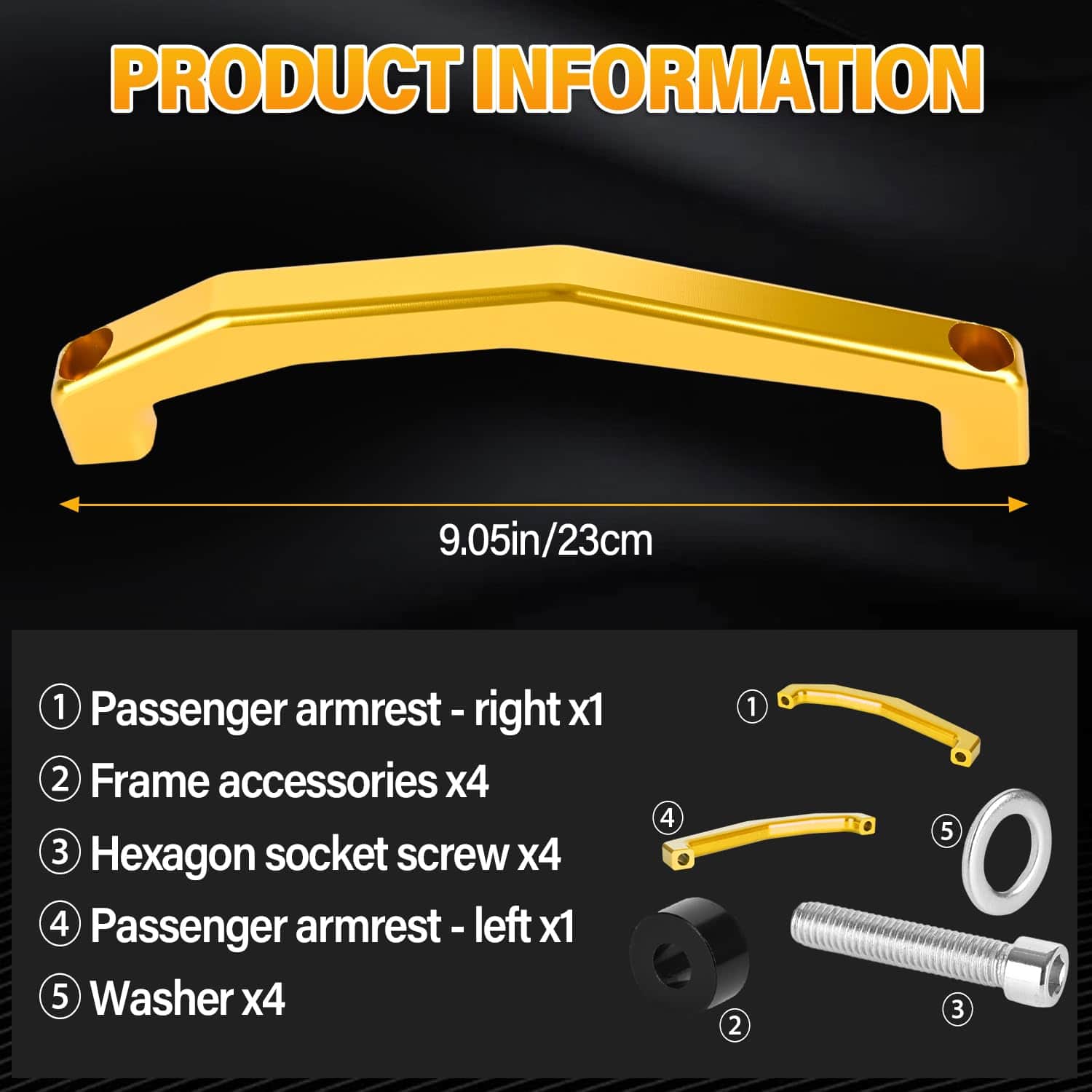 EKSED Rear Passenger Grab Bar para Y-A-MAHA MT 09 SP FZ 09 - Imagen 4