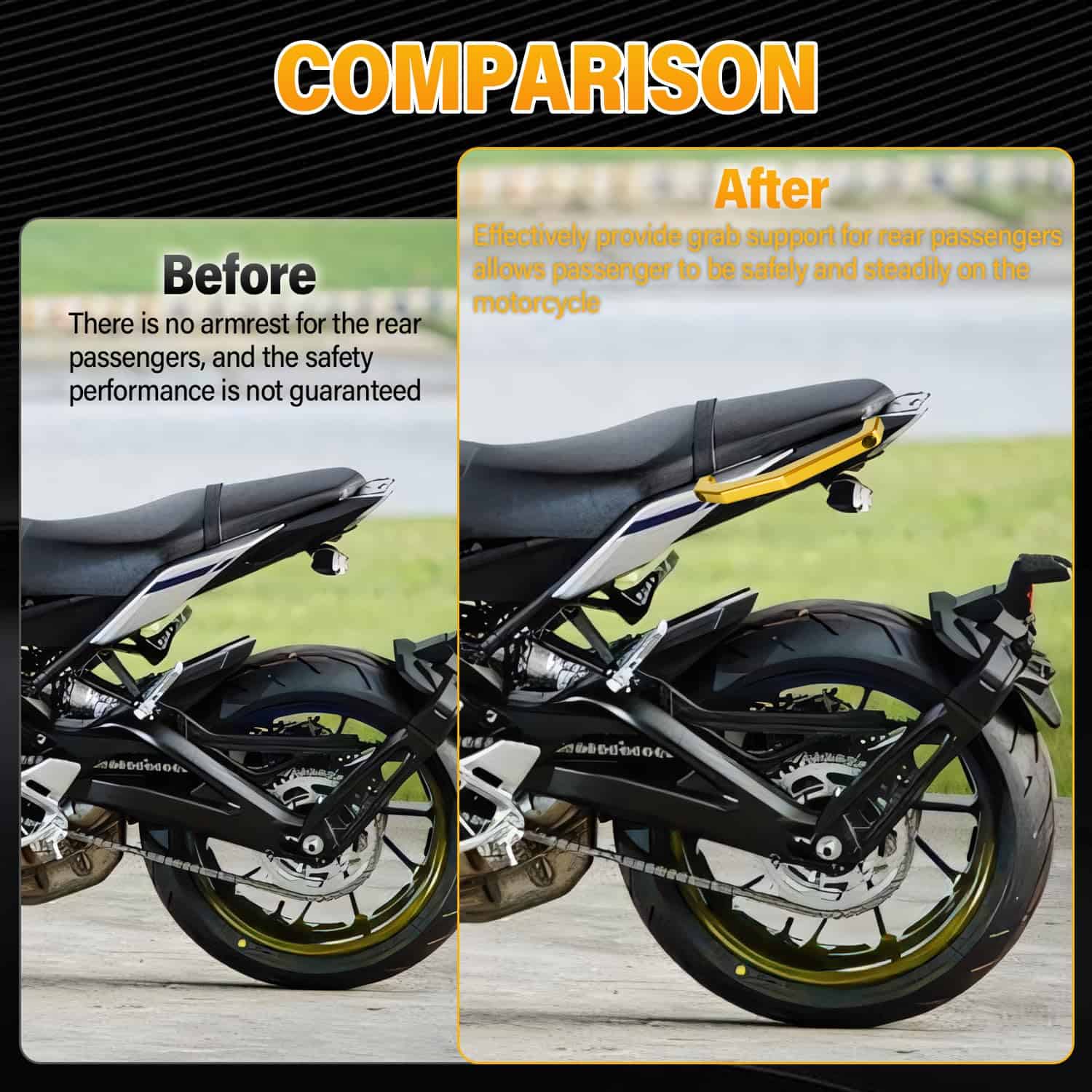 EKSED Rear Passenger Grab Bar para Y-A-MAHA MT 09 SP FZ 09 - Imagen 6