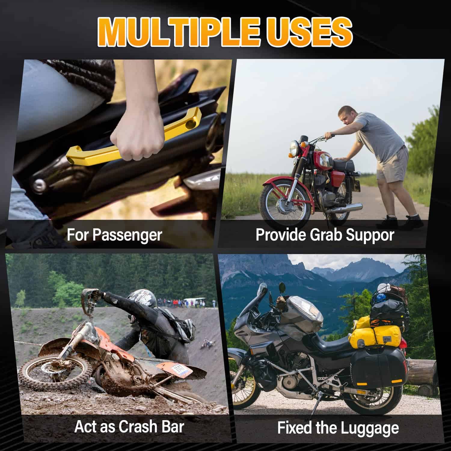 EKSED Rear Passenger Grab Bar para Y-A-MAHA MT 09 SP FZ 09 - Imagen 7