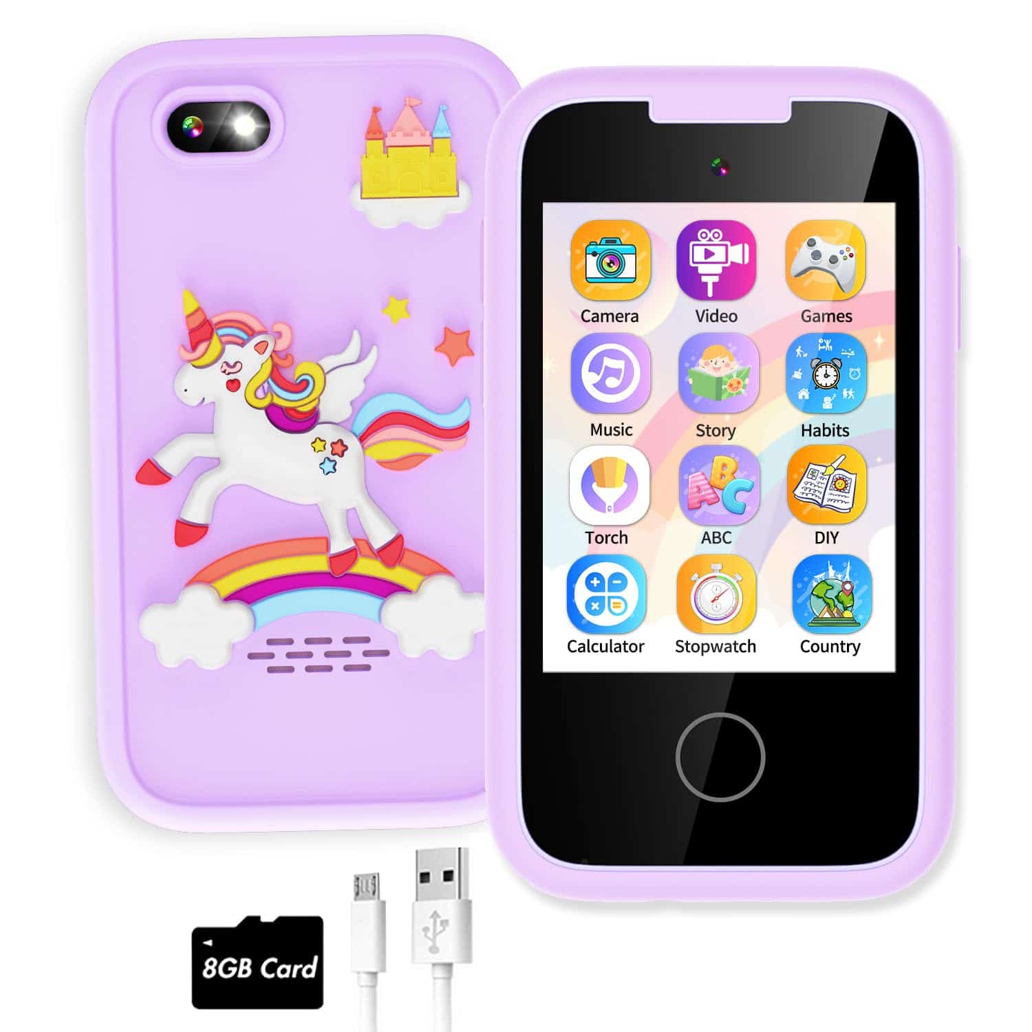 Teléfono inteligente para niños regalos para niñas de 6 a 8