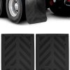 Juego de 2 Guardabarros de Goma Negros para Camión Semi y