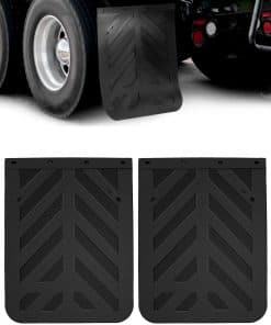 Juego de 2 Guardabarros de Goma Negros para Camión Semi y