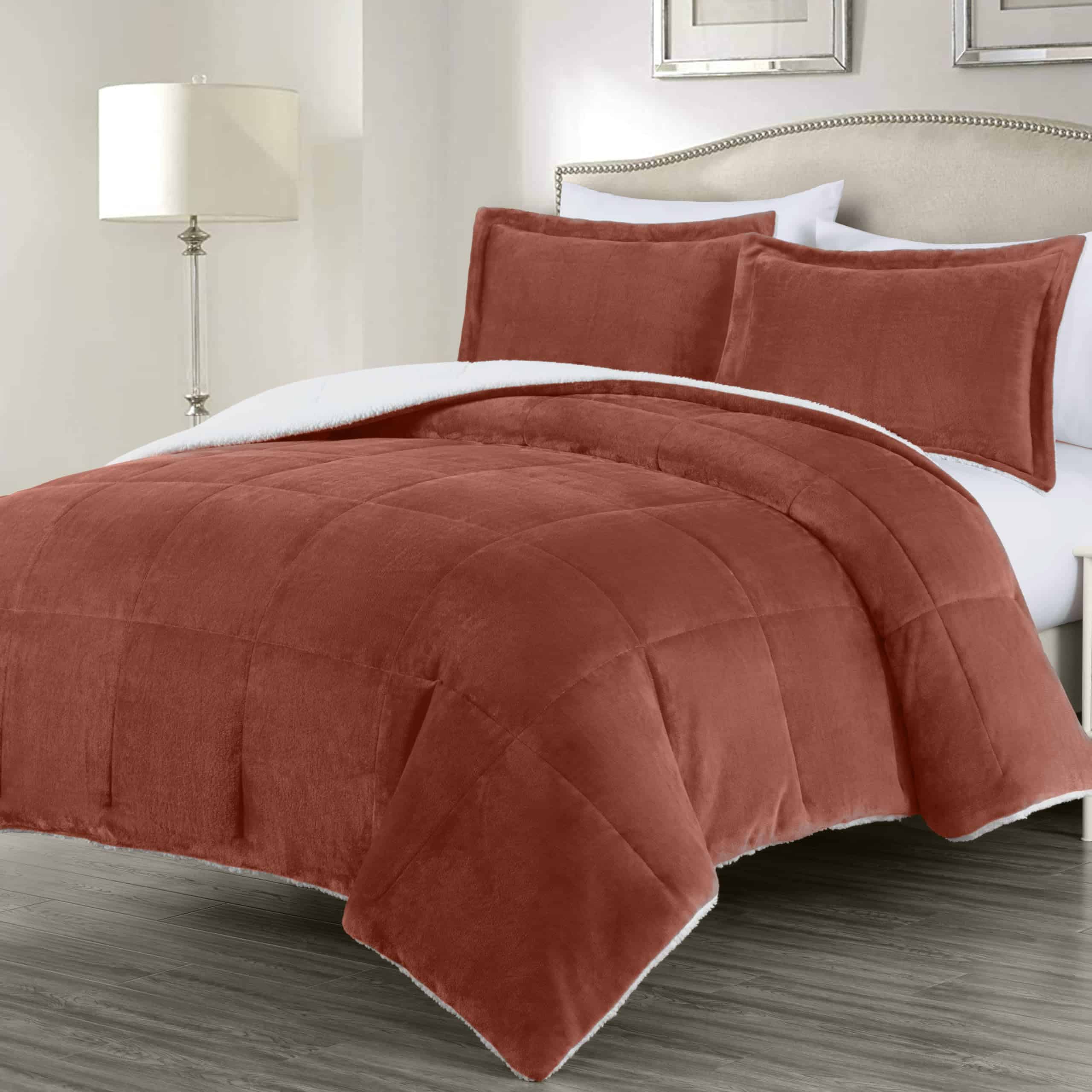 Juego de Edredón Ultra Suave Micromink Sherpa tamaño Queen - Imagen 3