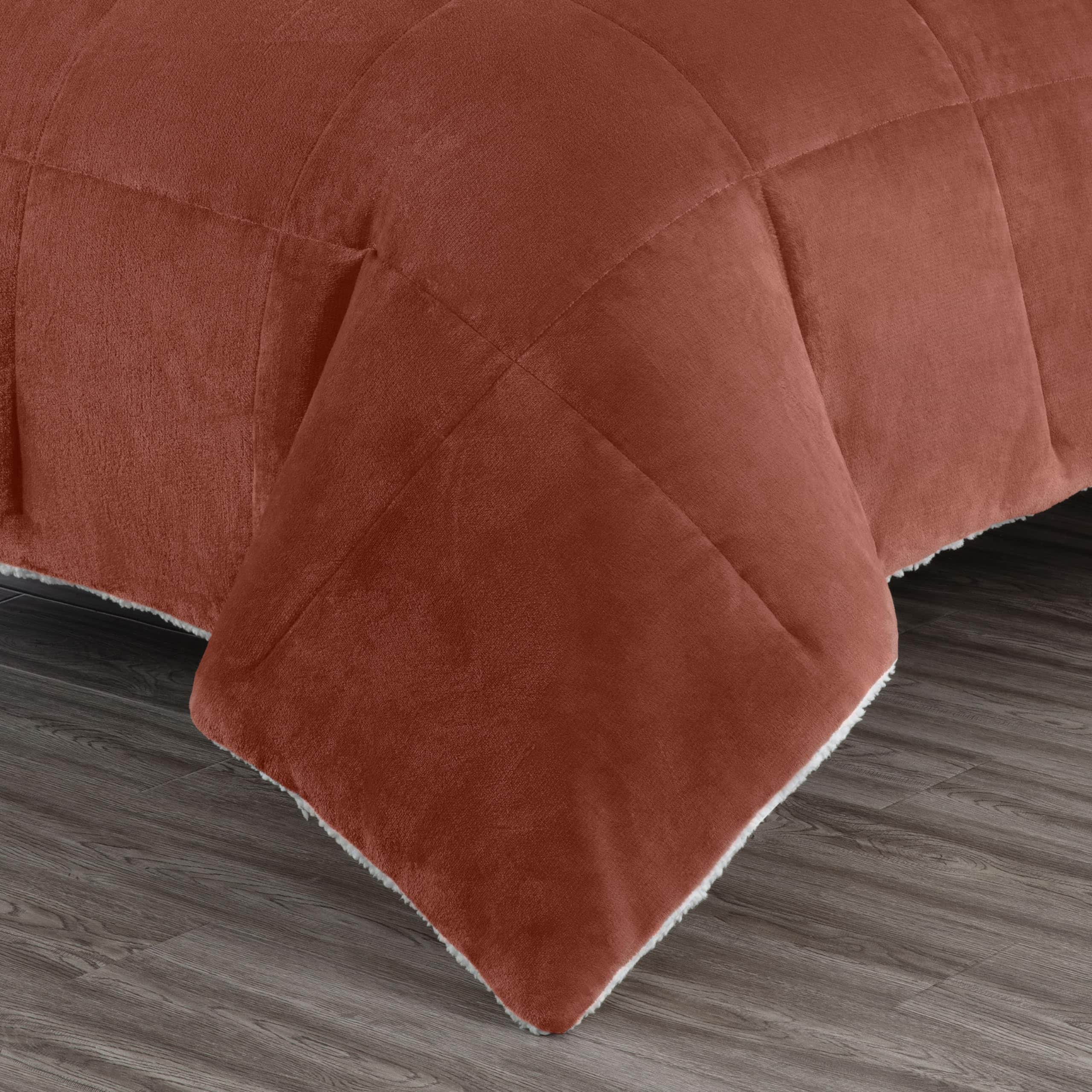 Juego de Edredón Ultra Suave Micromink Sherpa tamaño Queen - Imagen 9