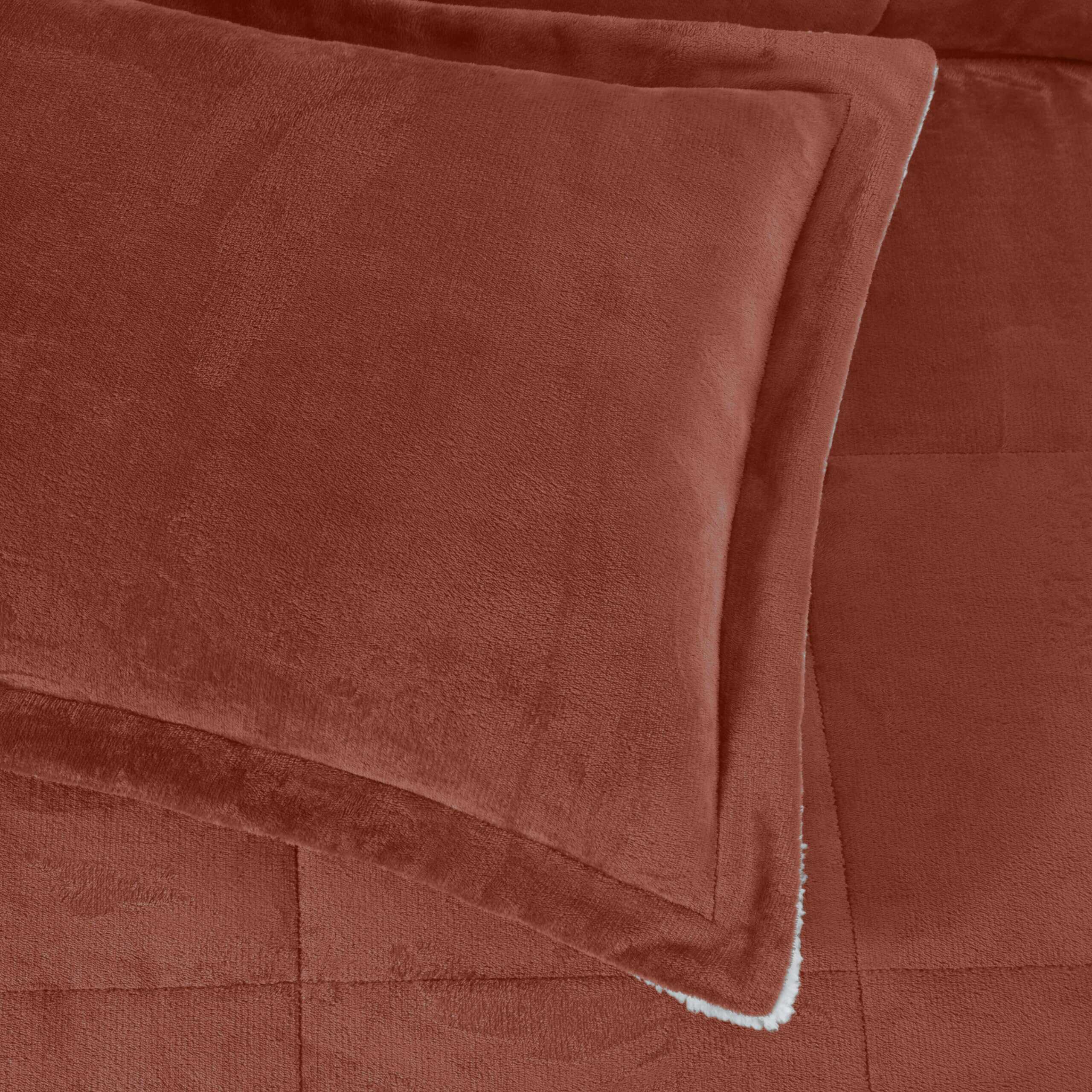 Juego de Edredón Ultra Suave Micromink Sherpa tamaño Queen - Imagen 8