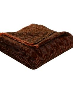 Chal de Cachemira Pura, Manta, Cobertor, -Naranja Quemada y